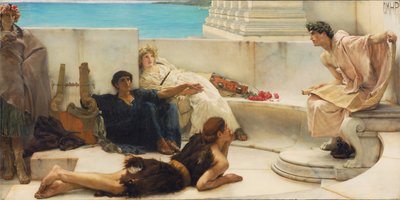 Una lectura de Homero de Lawrence Alma Tadema